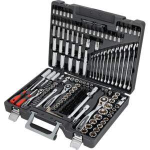 ZESTAW 217 SZT., 1/4”, 3/8’’, 1/2” KWADRAT, 3.5-32 MM Z KLUCZAMI OCZKOWO-PŁASKIMI 8-19 MM 58217